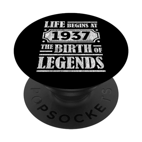 Consigue ahora Comienza la Regalos vida 87 años 1937 Nacimiento leyendas 87 cumpleaños PopSockets PopGrip Intercambiable Ofertas 2025 | regaloscumple.com