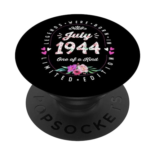 Consigue ahora Cumpleaños Floral - Las Leyendas nacen en Regalos Julio 1944 PopSockets PopGrip Intercambiable Rebajas 2024 | regaloscumple.com