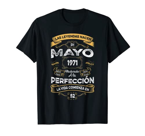 Comprar Mujer Leyendas Catálogo Mayo 1971 Hombre Mujer 52 Años Cumpleaños Camiseta Top Precio 2023 | regaloscumple.com