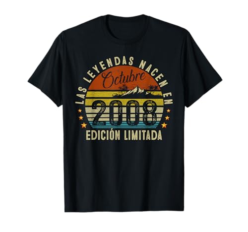 Comprar 16 Años Cumpleaños Ideas para regalar Las Leyendas Nacen En Octubre 2008 Camiseta Top Precio 2024 | regaloscumple.com