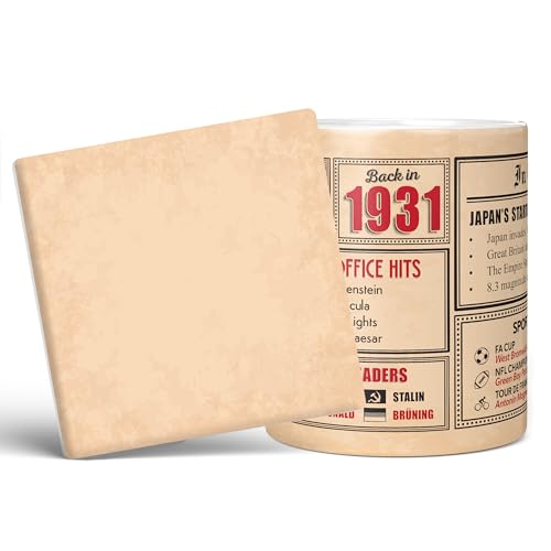 Consigue ahora Mug Monster - Regalo 94 cumpleaños – Taza regreso a 1931 en este año regalo para hombres y mujeres regalos cumpleaños para mujeres regalos cumpleaños para hombres 94 Ideas para regalar aniversario taza Top Precio 2025 | regaloscumple.com