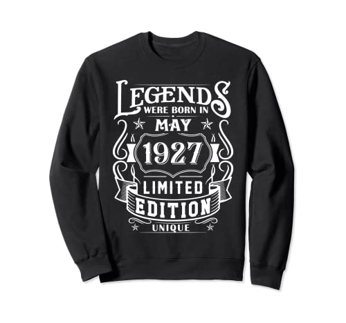 Comprar Cumpleaños Mayo 1927 Edición Limitada Regalo BlackFriday Legend May Sudadera Rebajas 2024 | regaloscumple.com
