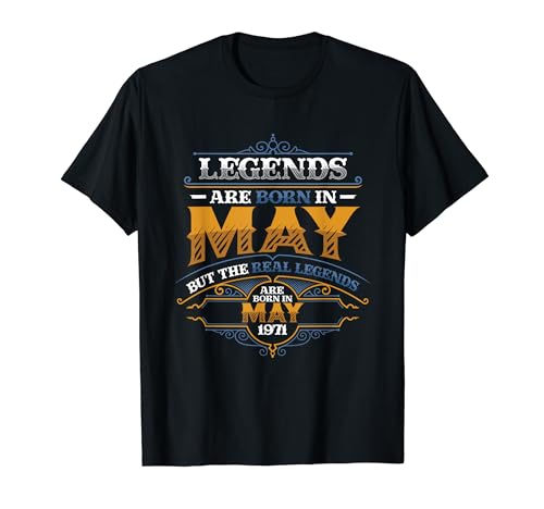 Consigue ahora Las leyendas nacen en mayo 1971 Cumpleaños mujer Catálogo Camiseta Top Precio 2024 | regaloscumple.com