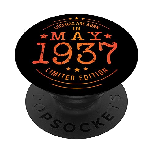 Consigue ahora Cumpleaños Mayo 1937 Edición Limitada Regalo BlackFriday Legend May PopSockets PopGrip Intercambiable Top Precio 2024 | regaloscumple.com