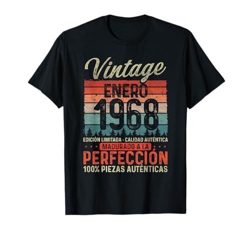 Consigue ahora Enero 1968 Vintage Regalo 56 Años Cumpleaños Hombre Catálogo Camiseta Ofertas 2024 | regaloscumple.com