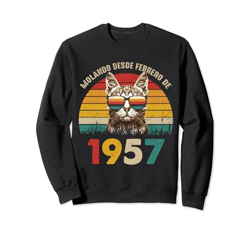 Consigue Regalos ahora Molando Desde Febrero 1957 Cumpleaños 67 Años Sudadera Top Precio 2025 | regaloscumple.com