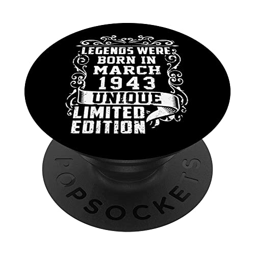Oferta Cumpleaños 1943 Limitada March PopSockets Intercambiable