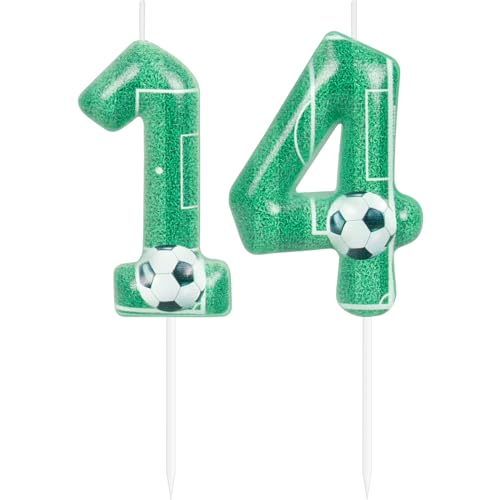 Consigue ahora Velas Cumpleaños Catálogo fútbol Número 14 -Decoración Aniversarios Decoración Futbol Cake Topper Decoración para Niños Para Fiestas Temáticas Fútbo Top Precio 2024 | regaloscumple.com