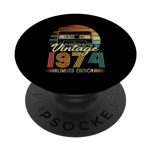 Consigue ahora 1974 Vintage Cumpleaños Retro Edición Limitada Hombres Mujer PopSockets PopGrip Promoción Intercambiable Ofertas 2025 | regaloscumple.com