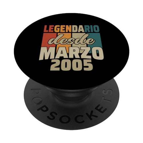Comprar Legendario Desde Marzo 2005 - Cumpleaños 19 Promoción Años PopSockets PopGrip Intercambiable Rebajas 2024 | regaloscumple.com