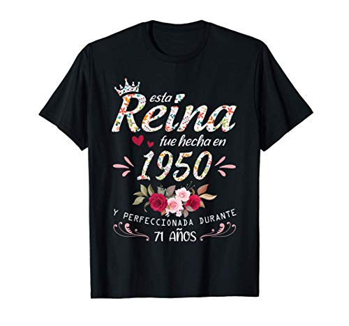 Comprar 71 Años Cumpleaños Mujer Regalo Nacido En 1950 Hecho Navidad En 1950 Camiseta Ofertas 2024 | regaloscumple.com