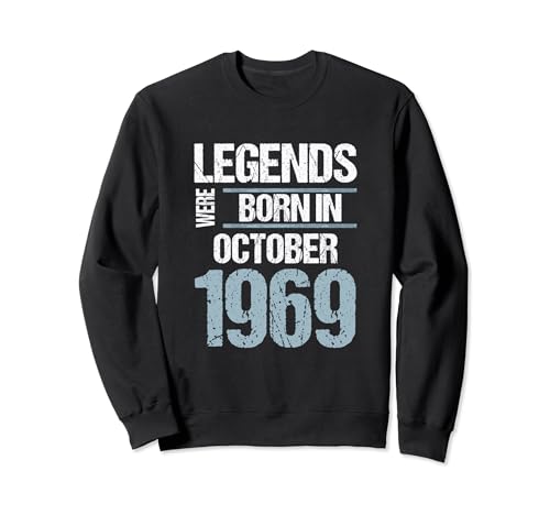 Consigue ahora Las leyendas Promoción nacieron en octubre 1969 Cumpleaños Sudadera Top Precio 2024 | regaloscumple.com