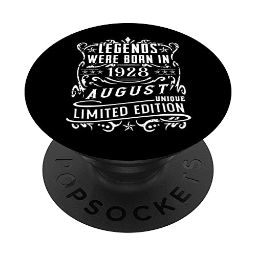 Consigue ahora BlackFriday Cumpleaños Agosto 1928 Edición Limitada Regalo Legend PopSockets PopGrip Adhesivo Rebajas 2025 | regaloscumple.com