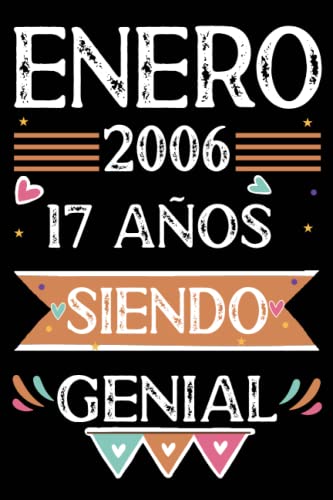 Comprar CUADERNO Enero 2006 Catálogo 17 Años Siendo Genial: Libro visitas cuaderno 110 páginas felicitaciones idea regalo regalo Para la esposa novia mujer La madre Top Precio 2024 | regaloscumple.com