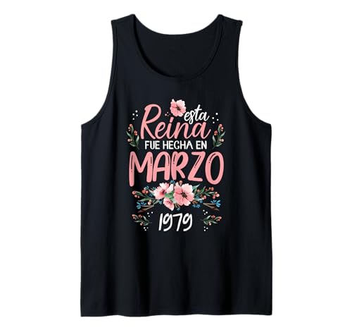 Consigue ahora Hecha Navidad En Marzo 1979 Mujer Regalo 45 Años Cumpleaños Camiseta sin Mangas Ofertas 2024 | regaloscumple.com