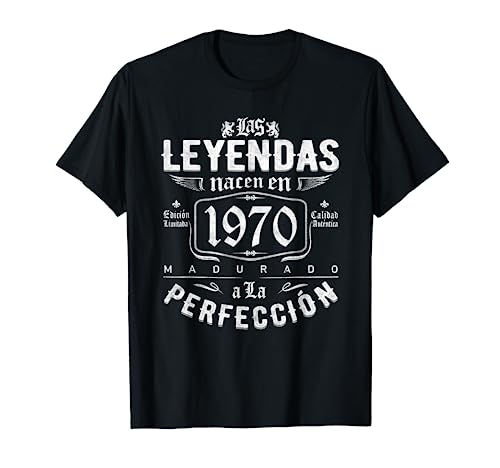 Oferta Las nacen 1970 52 hombre Camiseta