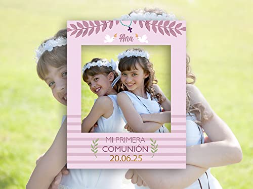 Ofertas Oedim Photocall Mi Primera Comunión Niña,80 x 100 cm, Eventos o Celebraciones puntuales, Ventana Troquelada, Divertido