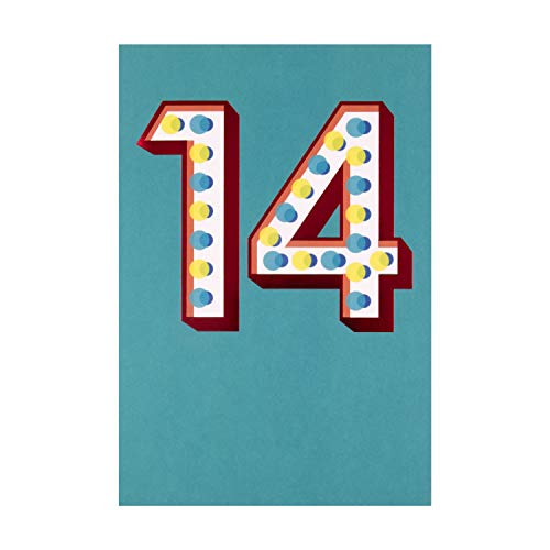 Consigue ahora Hallmark - Tarjeta felicitación cumpleaños para 14 años diseño BlackFriday papel aluminio Rebajas 2024 | regaloscumple.com