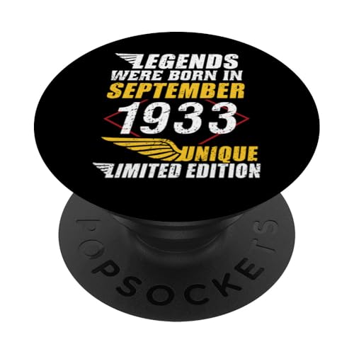 Consigue ahora Cumpleaños Septiembre 1933 Edición Limitada Regalo Vintage Navidad PopSockets PopGrip Adhesivo Rebajas 2025 | regaloscumple.com