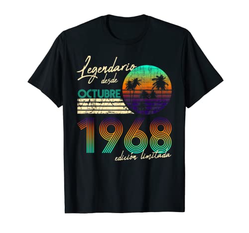 Comprar Cumpleaños Hombre Regalos Legendario Desde Octubre 1968 Navidad Camiseta Rebajas 2025 | regaloscumple.com