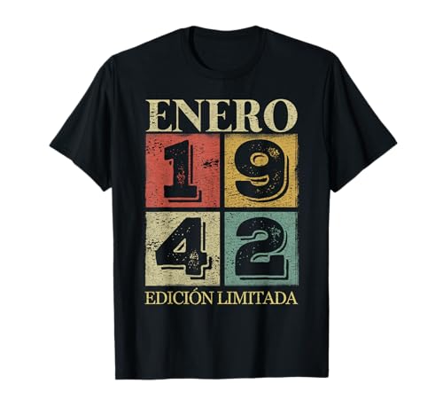 Comprar 81 Promoción Años Cumpleaños 1942 Hombre 81 Enero Edición Limitada Camiseta Ofertas 2024 | regaloscumple.com