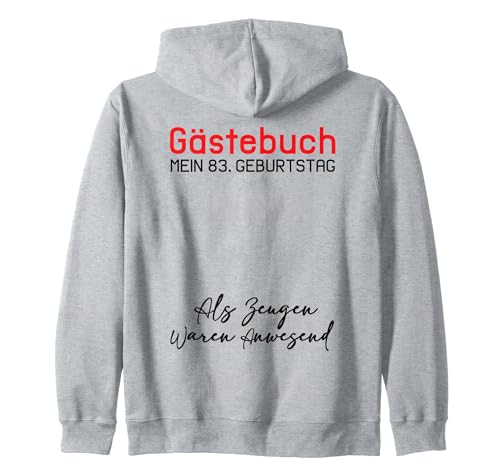 Comprar Cumpleaños Gästebuch Mein 83. Geburtstag Libro visitas Firma Sudadera con Capucha Ofertas 2024 | regaloscumple.com