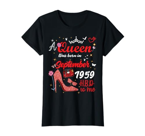 Consigue ahora Septiembre 1959 Cumpleaños Esta Reina Nació En Regalos Septiembre Camiseta Rebajas 2024 | regaloscumple.com