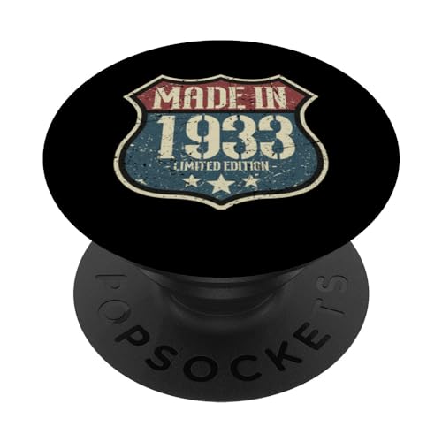 Comprar 1933 Vintage Cumpleaños Retro Edición Limitada Hombres Promoción Mujer PopSockets PopGrip Intercambiable Ofertas 2024 | regaloscumple.com