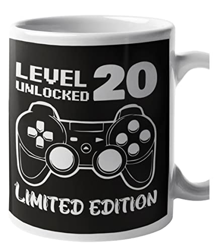 Comprar Level Unlocked Limited Edition Taza Cumpleaños cerámica para cumpleaños 20 años Ofertas 2024 | regaloscumple.com