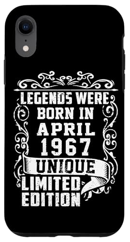 Consigue ahora Carcasa para iPhone XR Cumpleaños Abril 1967 Edición Limitada Regalo April Cumpleaños Top Precio 2025 | regaloscumple.com