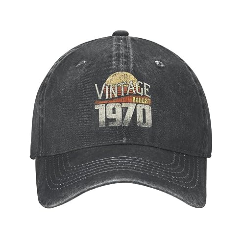 Comprar VIDOJI Gorra béisbol Punk Cotton 1970 Agosto Gorra béisbol para Hombres Mujeres Cumpleaños Ajustable Sombrero Navidad papá Aire Libre Top Precio 2024 | regaloscumple.com
