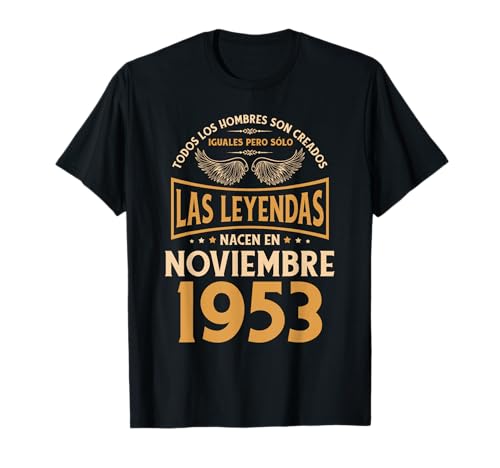 Comprar Cumpleaños Hombre Regalos Las Leyendas Noviembre 1953 Camiseta Cumpleaños Rebajas 2024 | regaloscumple.com