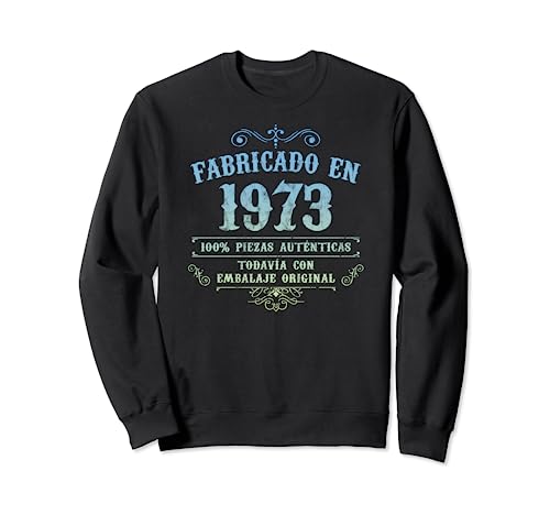 Comprar Fabricado Regalos En 1973 Vintage Original 51 Cumpleaños Sudadera Ofertas 2025 | regaloscumple.com