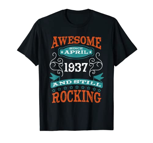 Comprar Impresionante desde abril 1937 cumpleaños Catálogo y aniversario Camiseta Top Precio 2025 | regaloscumple.com