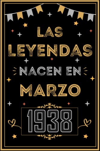 Comprar CUADERNO LAS LEYENDAS NACEN EN MARZO 1938: Regalo 85 cumpleaños para mujeres y hombres ideas 85 cumpleaños... un cumpleaños... divertido ... regalo 85 cumpleaños para Navidad él/ella. Ofertas 2025 | regaloscumple.com