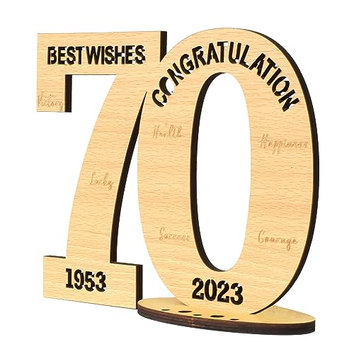 Consigue ahora Libro Invitados Promoción Madera 70 Años 2023 Tarjeta Felicitación 70 Años Cumpleaños Aniversario Bodas Regalos DIY Ideas para Boda Regalo Creativo Decoración Bricolaje (1953-2023) Ofertas 2023 | regaloscumple.com