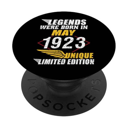 Consigue ahora Cumpleaños Mayo 1923 Edición Limitada Regalo Legend Catálogo May PopSockets PopGrip Intercambiable Ofertas 2024 | regaloscumple.com