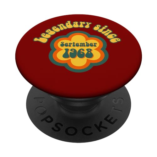 Comprar Nacido en septiembre 1968 Cumpleaños Legendario desde 1968 PopSockets PopGrip Intercambiable Top BlackFriday Precio 2024 | regaloscumple.com