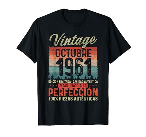 Oferta Octubre Vintage 63 Cumpleaños Camiseta