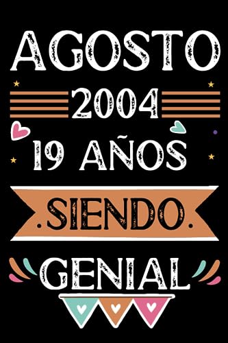 Comprar CUADERNO Agosto 2004 19 Años Siendo Genial: Libro visitas cuaderno 110 páginas felicitaciones idea Navidad regalo regalo Para la esposa novia mujer La madre Rebajas 2024 | regaloscumple.com