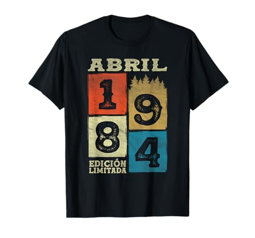 Comprar Abril 1984 Vintage - 40 Años Regalo Cumpleaños Cumpleaños Hombre Camiseta Rebajas 2024 | regaloscumple.com
