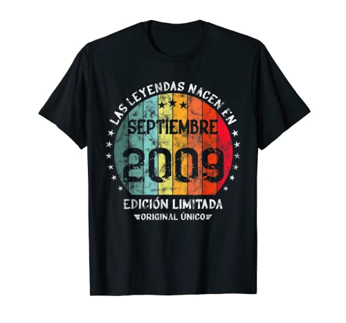 Comprar Las Leyendas Promoción Nacen En Septiembre 2009 Edición Limitada Retro Camiseta Ofertas 2025 | regaloscumple.com