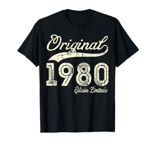 Consigue ahora Original 1980 44 Años Cumpleaños Hombre Fabricado En 1980 Regalos Camiseta Top Precio 2024 | regaloscumple.com