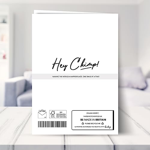 Oferta Flash Chimp tarjeta 98 y oficial días, humorística cumpleaños, cumpleaños tarjeta