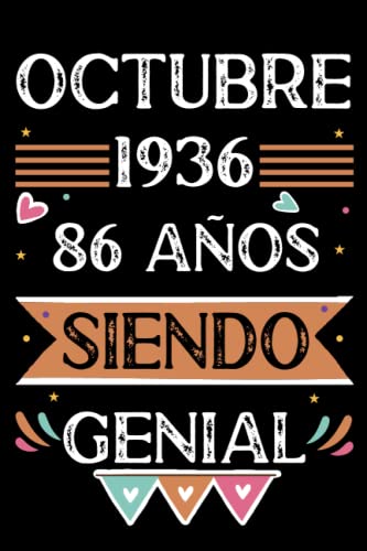 Consigue ahora CUADERNO Octubre 1936 86 Años Siendo Genial: Libro visitas cuaderno BlackFriday 110 páginas felicitaciones idea regalo regalo Para la esposa novia mujer La madre Ofertas 2024 | regaloscumple.com