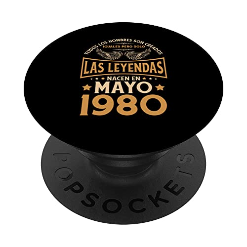Consigue ahora Cumpleaños Ideas para regalar Hombre Regalos Las Leyendas Mayo 1980 PopSockets PopGrip Intercambiable Rebajas 2024 | regaloscumple.com