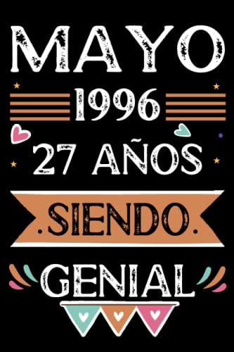Comprar CUADERNO Mayo 1996 27 Años Siendo Genial: Libro visitas cuaderno 110 páginas felicitaciones Regalos idea regalo regalo Para la esposa novia mujer La madre Rebajas 2025 | regaloscumple.com