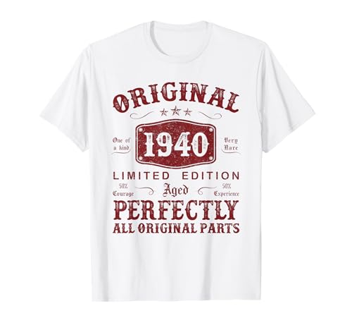 Consigue ahora Original 1940 85 Años 85 Cumpleaños Hombre Regalo Ideas para regalar Decoración Camiseta Ofertas 2024 | regaloscumple.com