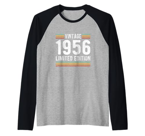 Comprar Vintage 1956 Edición Limitada 66 Regalos Años Cumpleaños 66 Camiseta Manga Raglan Ofertas 2025 | regaloscumple.com