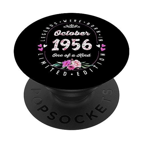 Comprar Cumpleaños Floral - Las Leyendas nacen en Octubre BlackFriday 1956 PopSockets PopGrip Intercambiable Ofertas 2025 | regaloscumple.com